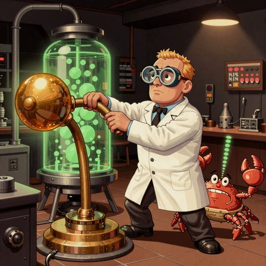 Professor und Bonus Crab starten den Bonus-Reaktor bei CasinoLab Casino