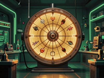 Crazy Time Live Show als Retro-Labor-Game-Show bei CasinoLab Live Casino